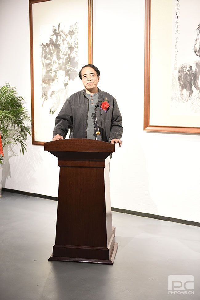 畫家李學(xué)明先生致詞