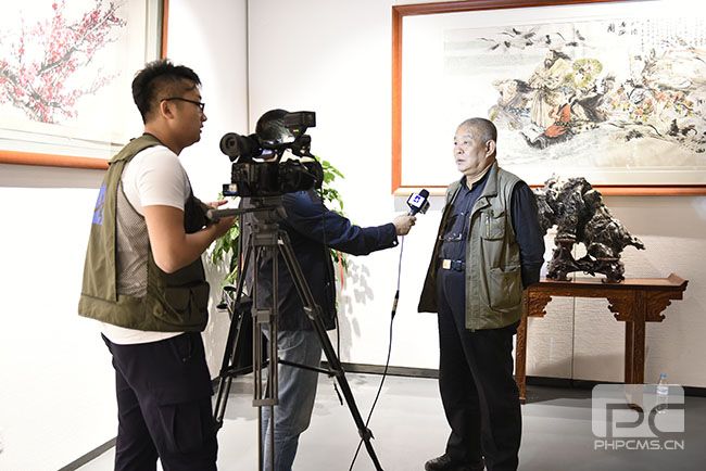 畫家張志民接受采訪